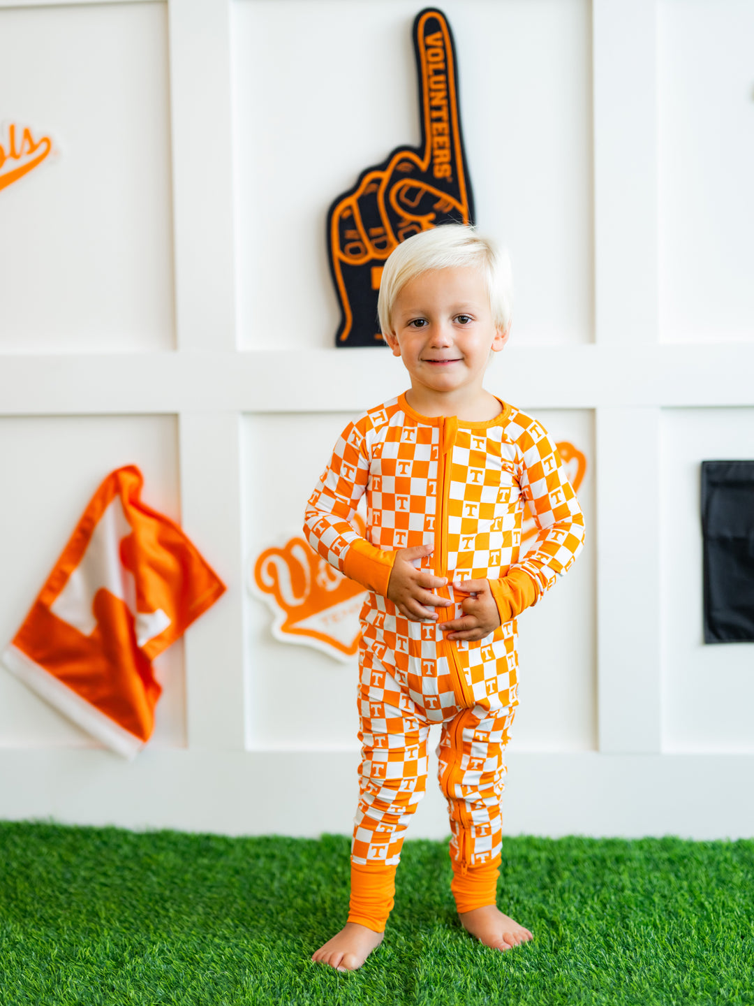 Little Vols Checkerboard Zippy
