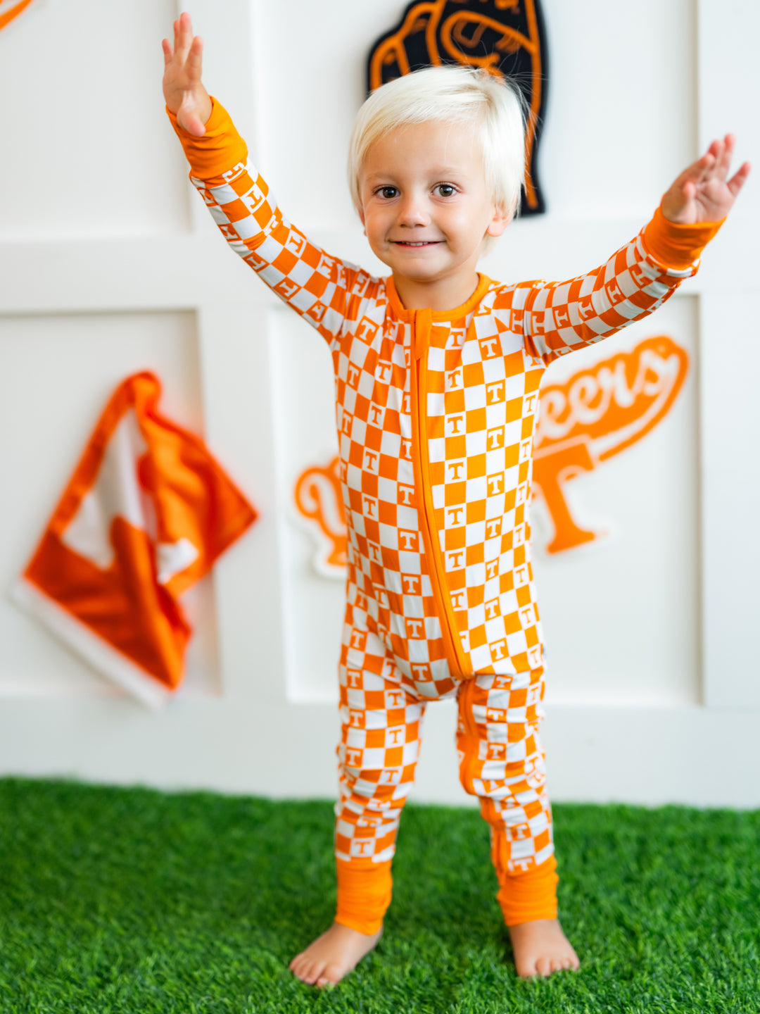 Little Vols Checkerboard Zippy