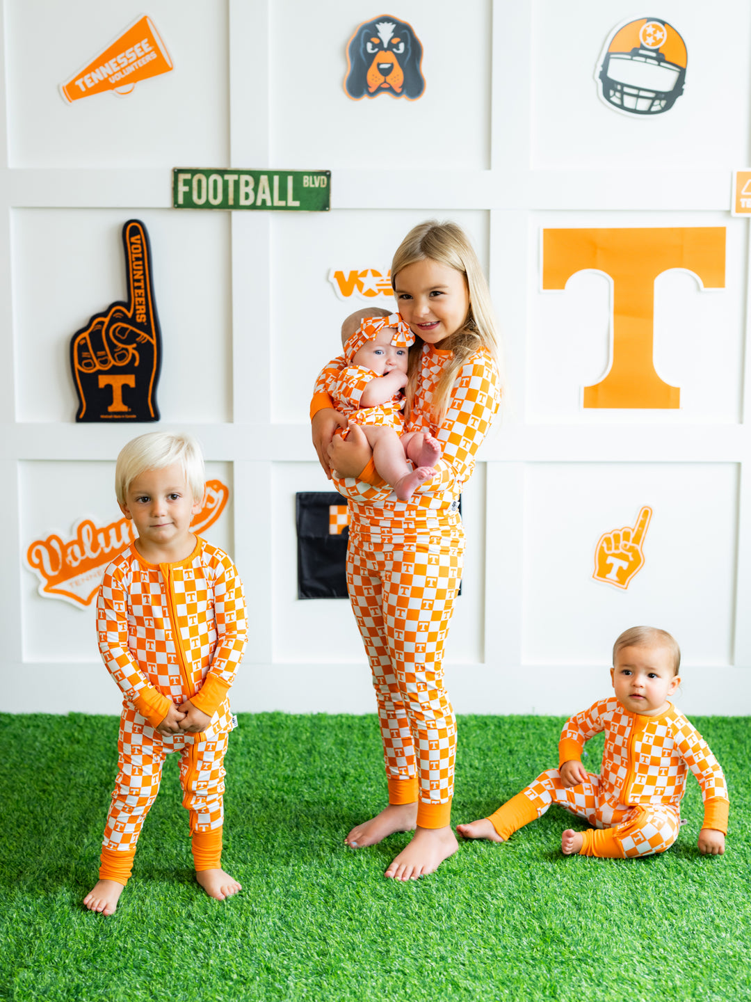 Little Vols Checkerboard Zippy