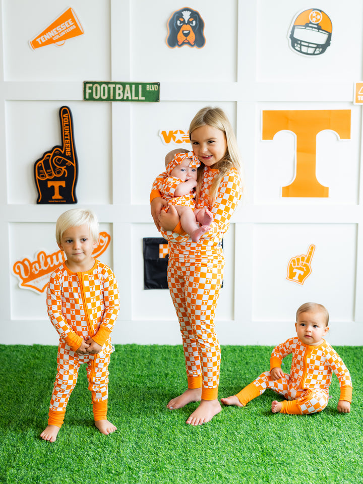 Little Vols Checkerboard Zippy