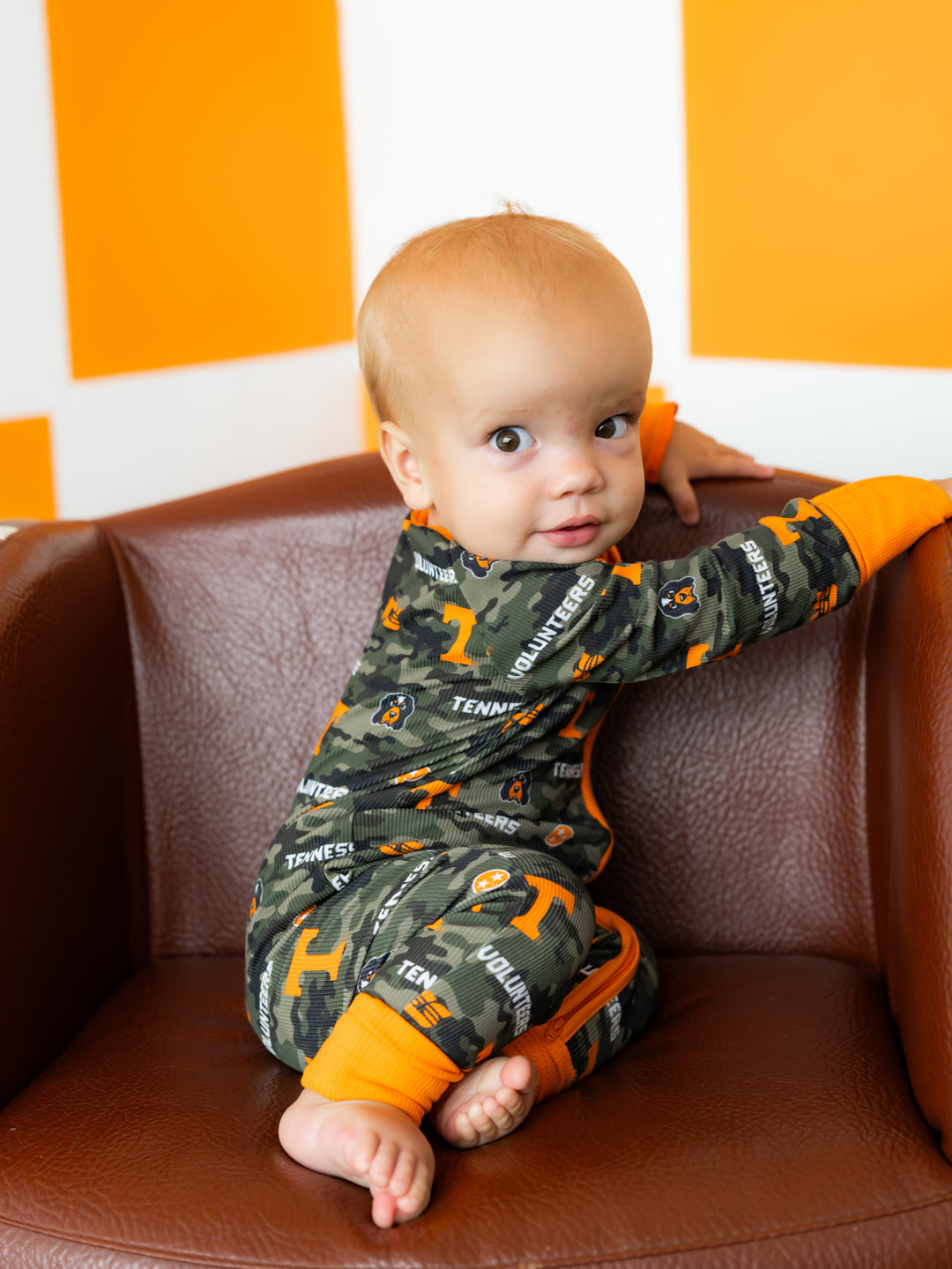 Big Orange Camo Zippy