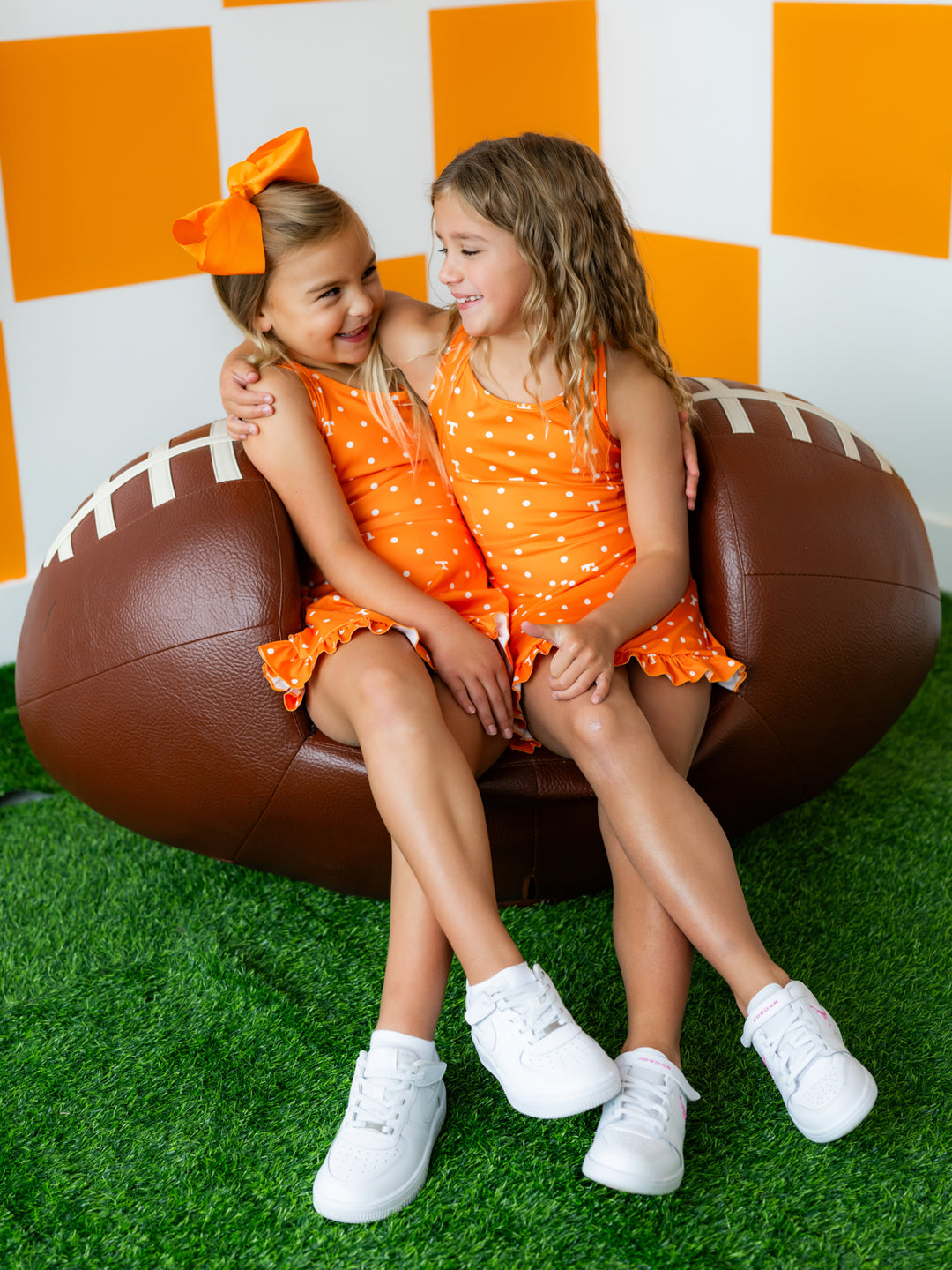 Polka Dot Power T Ruffle Hem Dress