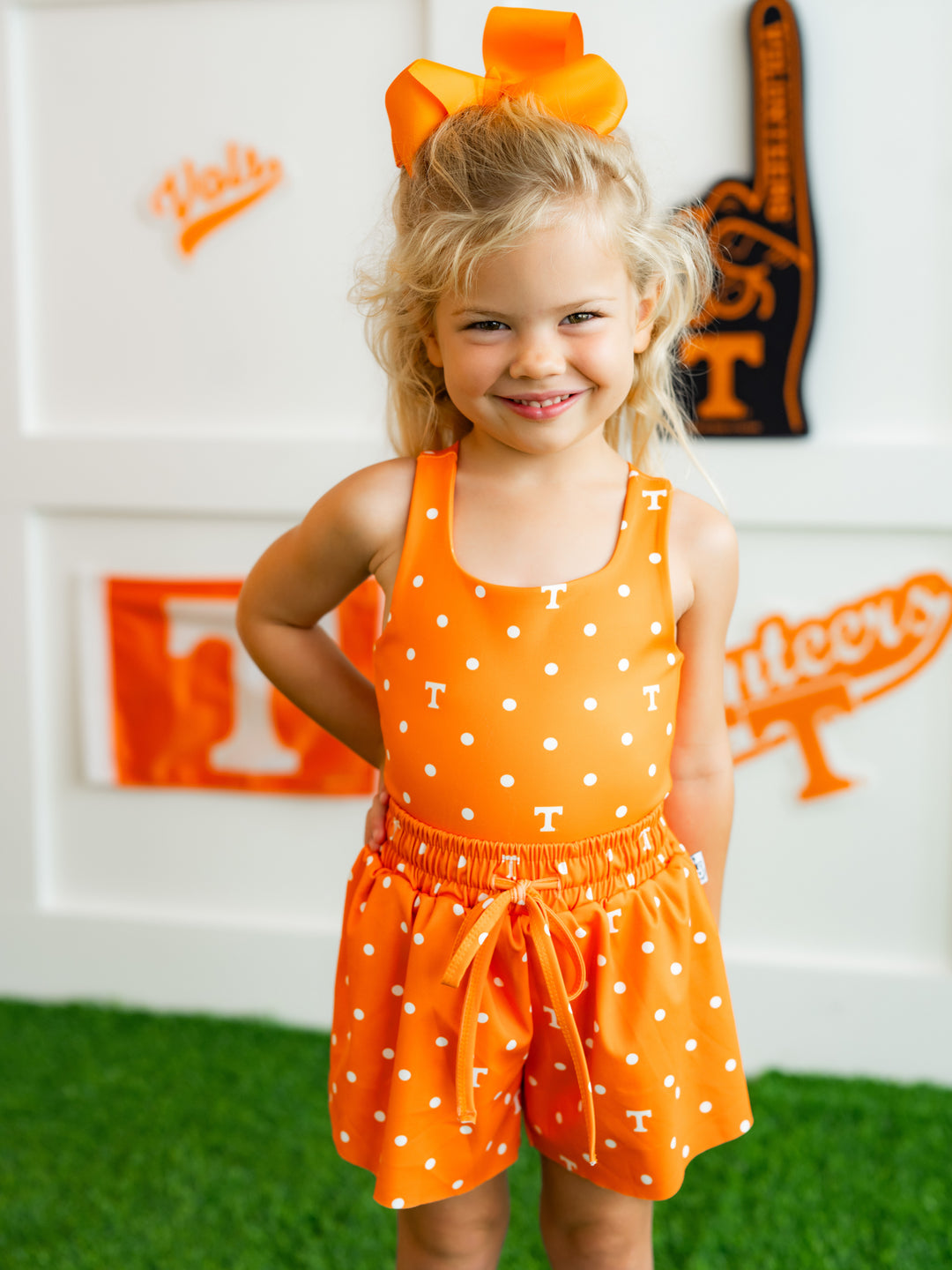 Polka Dot Power T Flutter Shorts