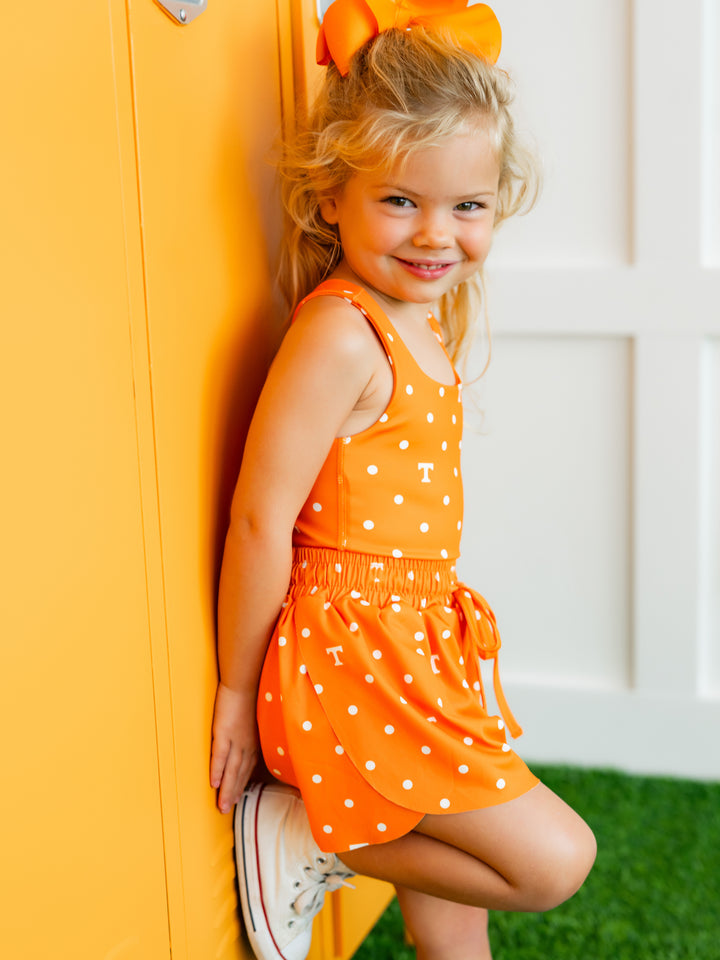 Polka Dot Power T Flutter Shorts