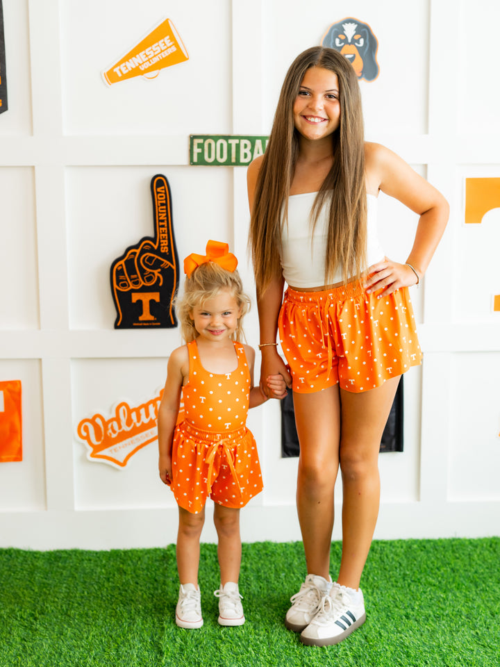 Polka Dot Power T Flutter Shorts
