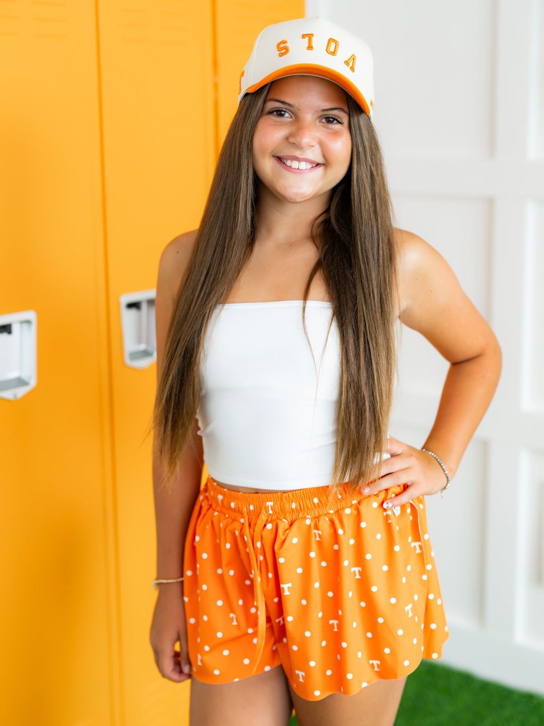 Polka Dot Power T Flutter Shorts
