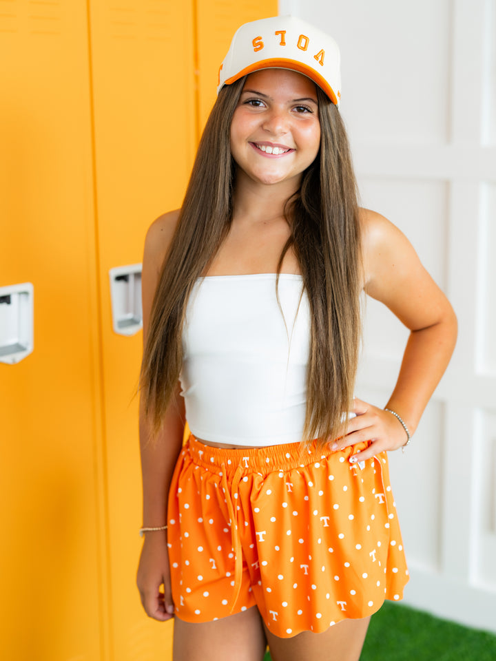Polka Dot Power T Flutter Shorts