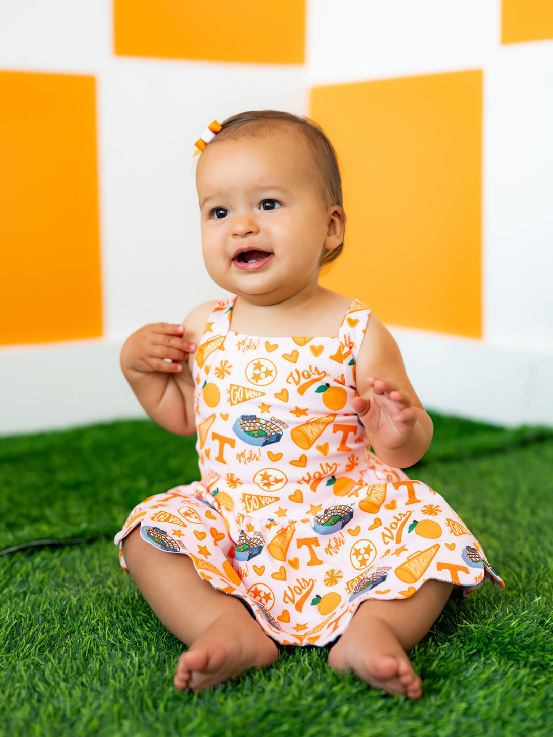 Vols Vibes Scallop Hem Dress