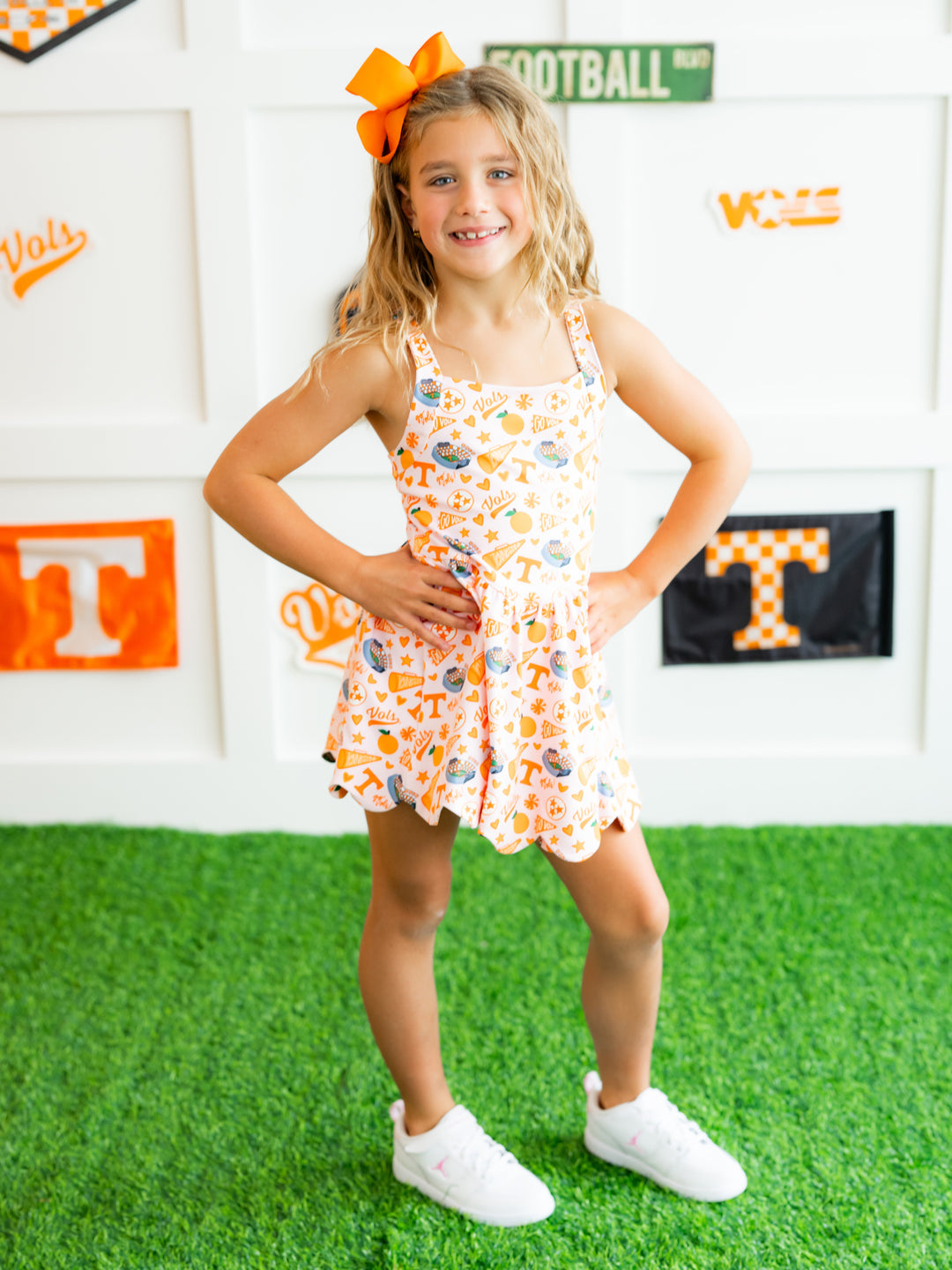 Vols Vibes Scallop Hem Dress