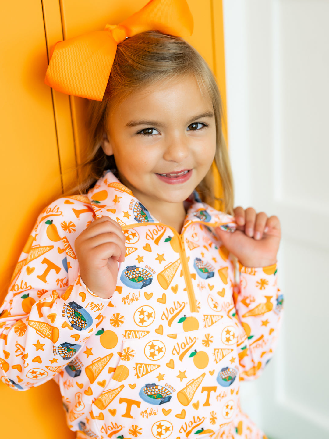 Vols Vibes Quarter Zip Pleated Skort Set