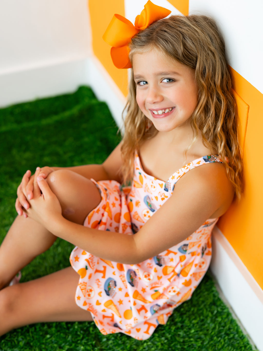 Vols Vibes Scallop Hem Dress