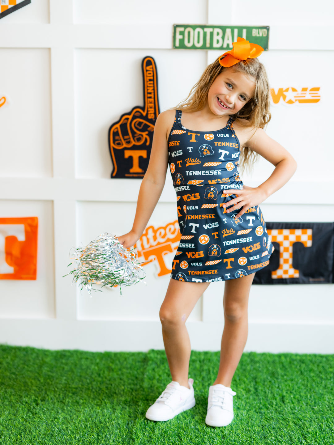 Dark Mode Vols Cami Play Dress