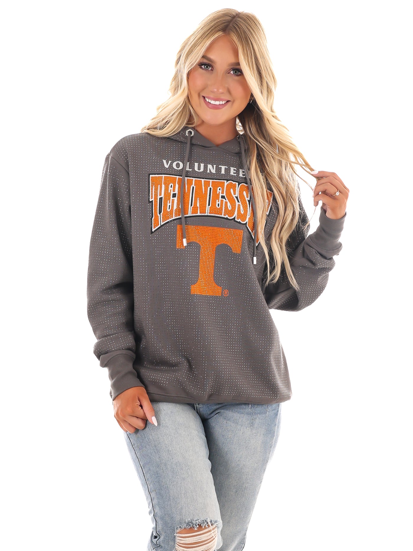 Tennessee Volunteers All-Over Rhinestone Sparkle Hoodie