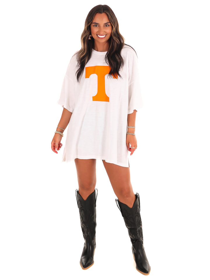 Tennessee Big Print Block Oversized Tee