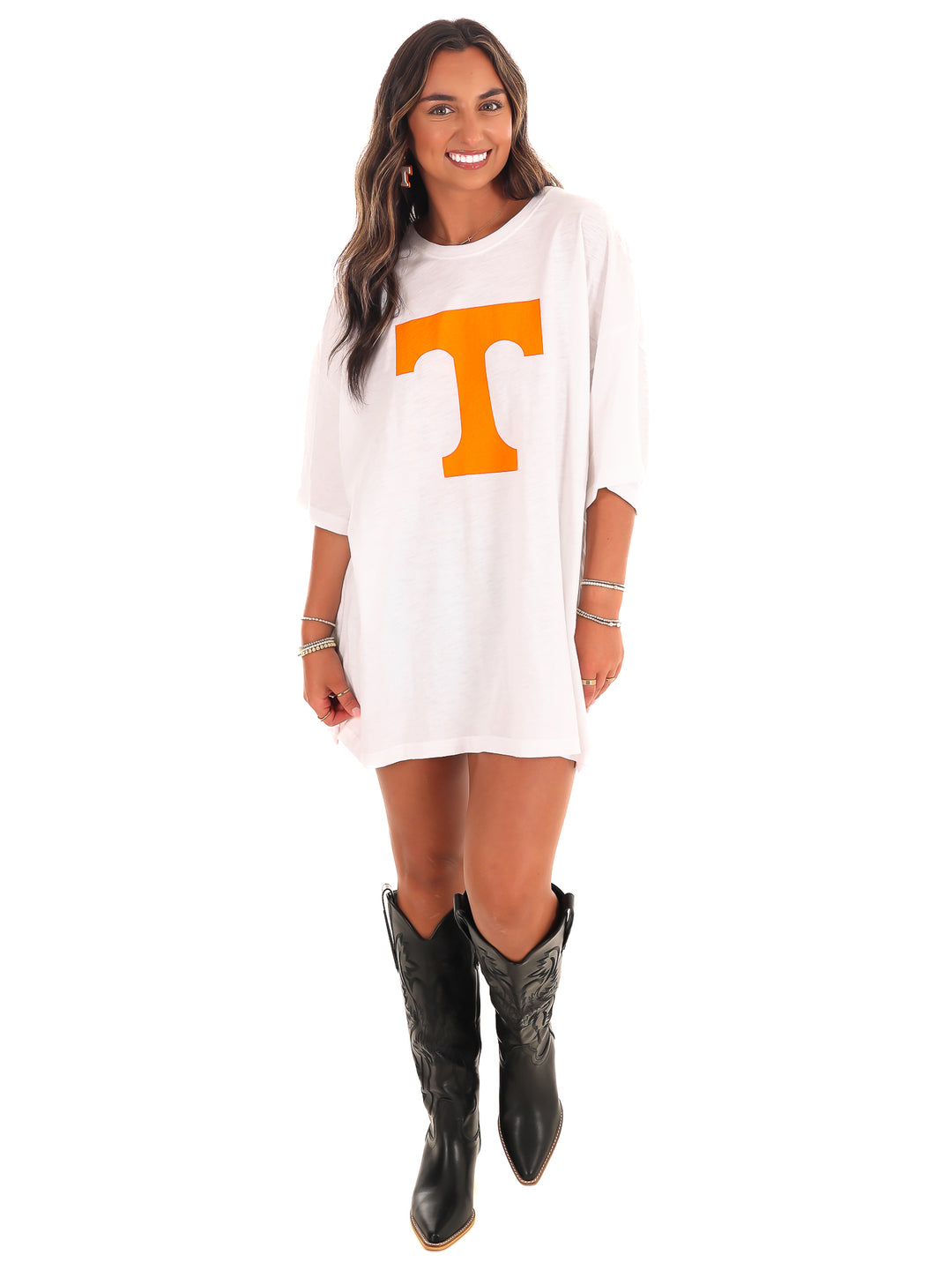 Tennessee Big Print Block Oversized Tee