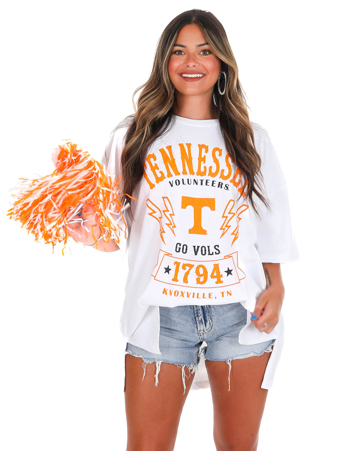 Tennessee White Citrus Park Oversized Tee