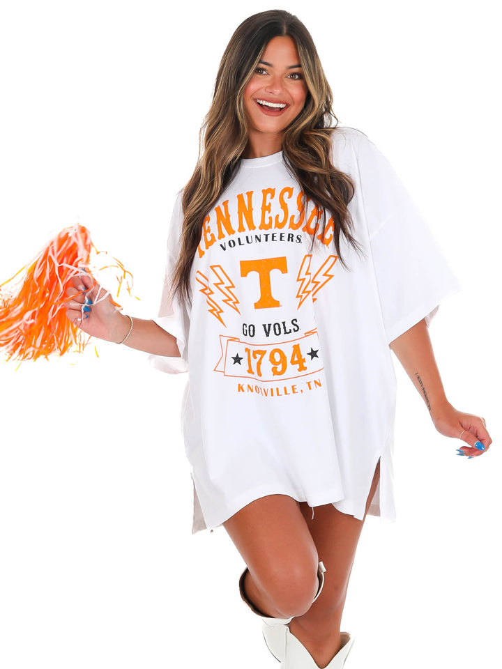 Tennessee White Citrus Park Oversized Tee