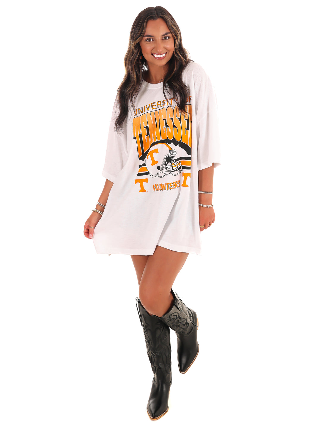 Retro Tennessee Helmet Oversized Tee