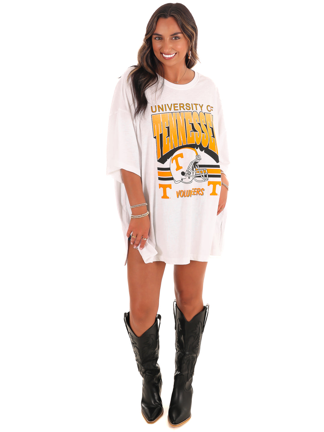 Retro Tennessee Helmet Oversized Tee