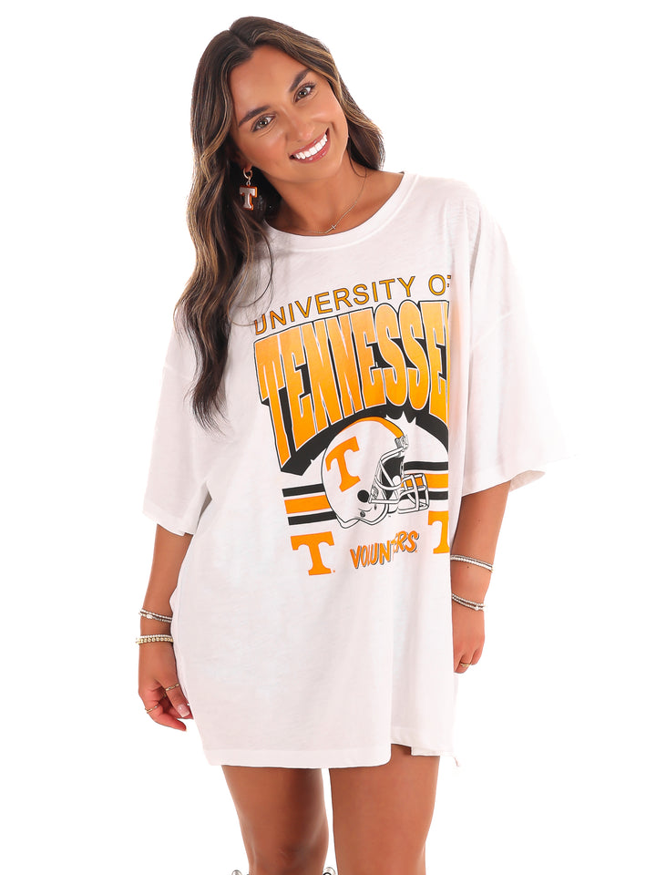 Retro Tennessee Helmet Oversized Tee