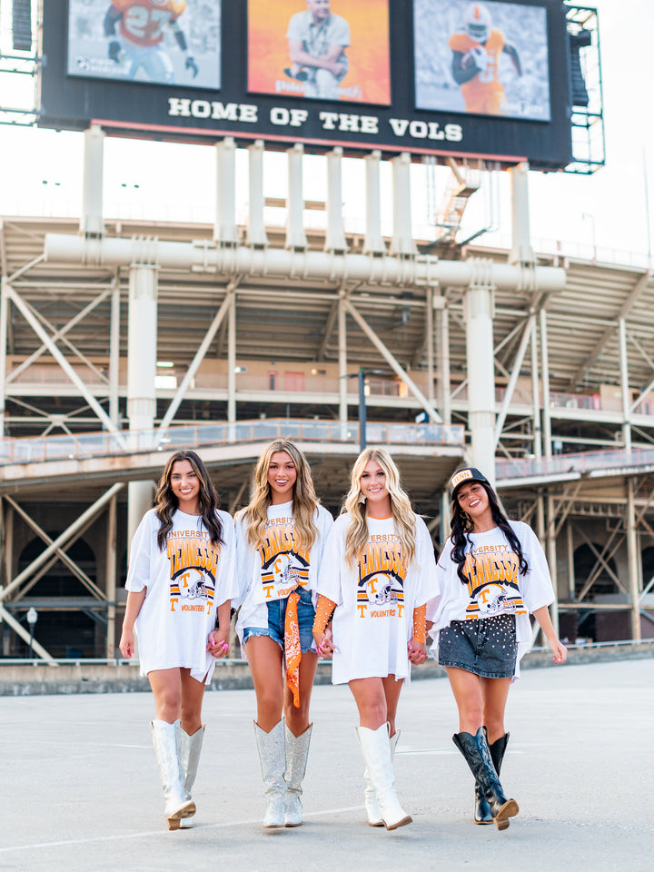 Retro Tennessee Helmet Oversized Tee