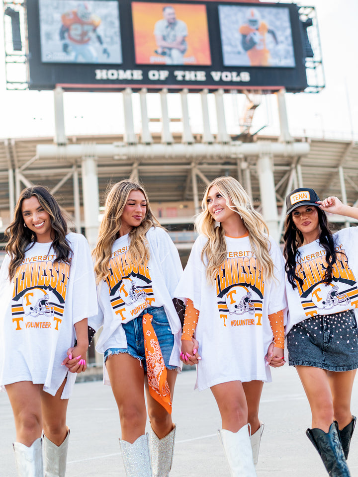 Retro Tennessee Helmet Oversized Tee