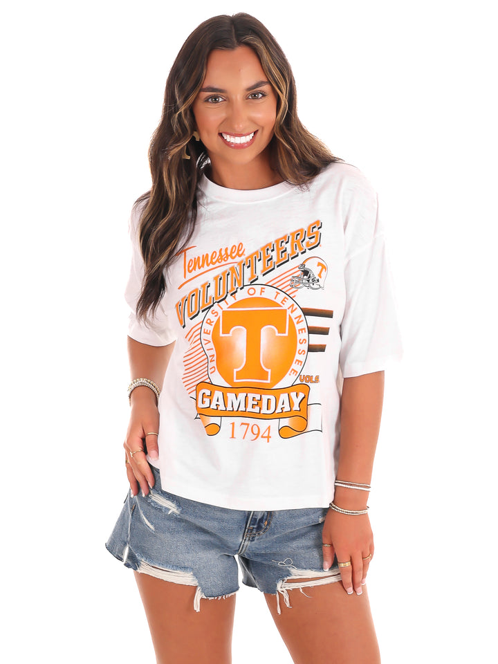 Retro Tennessee Volunteers Waist Length Tee