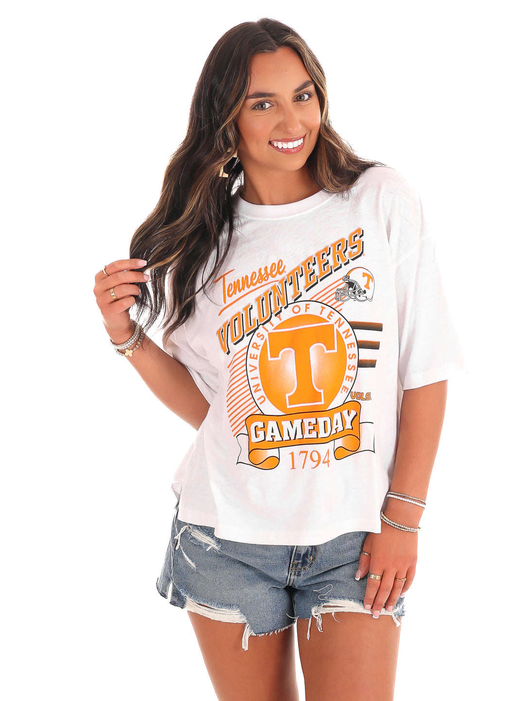 Retro Tennessee Volunteers Waist Length Tee