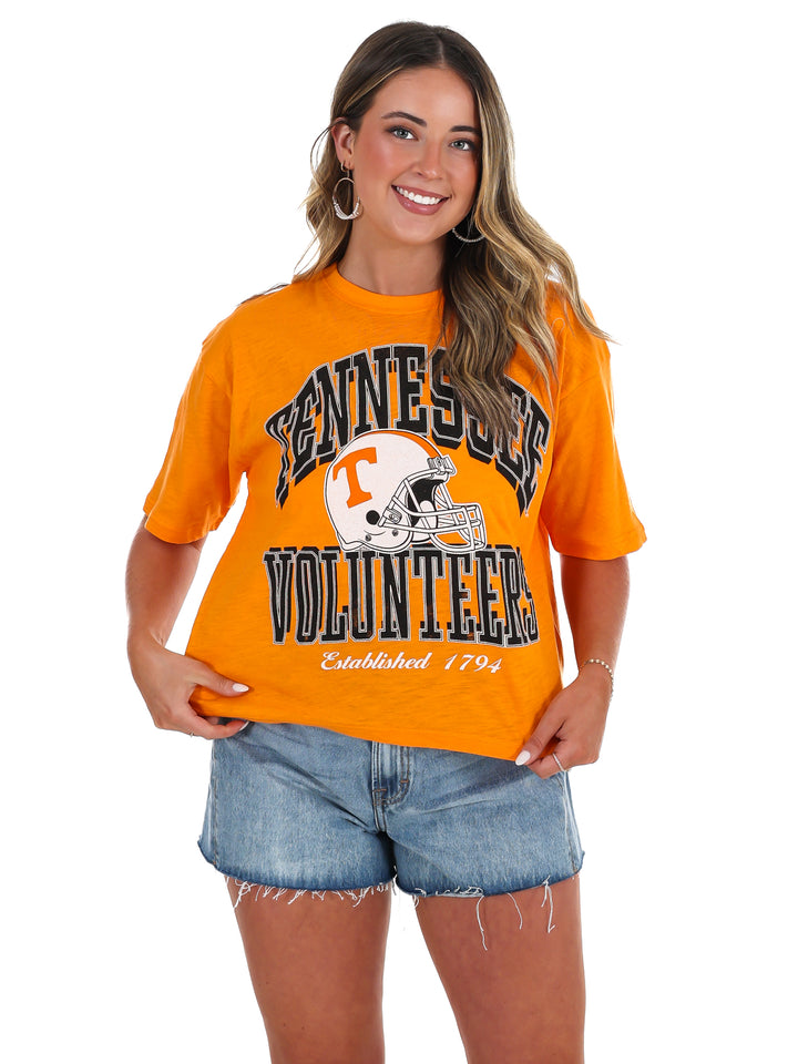 Tennessee Volunteers Helmet Waist Length Top