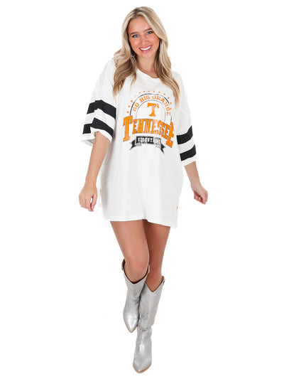 Tennessee Captain Double Stripe Oversized Tee