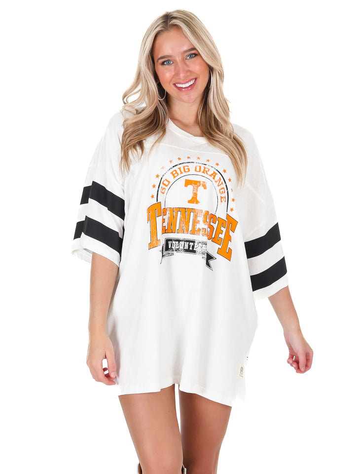 Tennessee Captain Double Stripe Oversized Tee