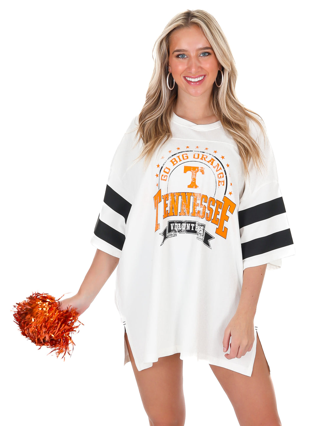 Tennessee Captain Double Stripe Oversized Tee