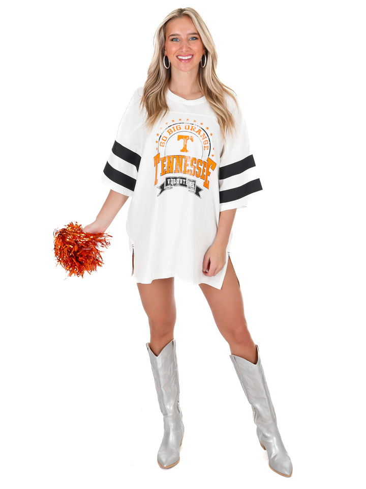 Tennessee Captain Double Stripe Oversized Tee