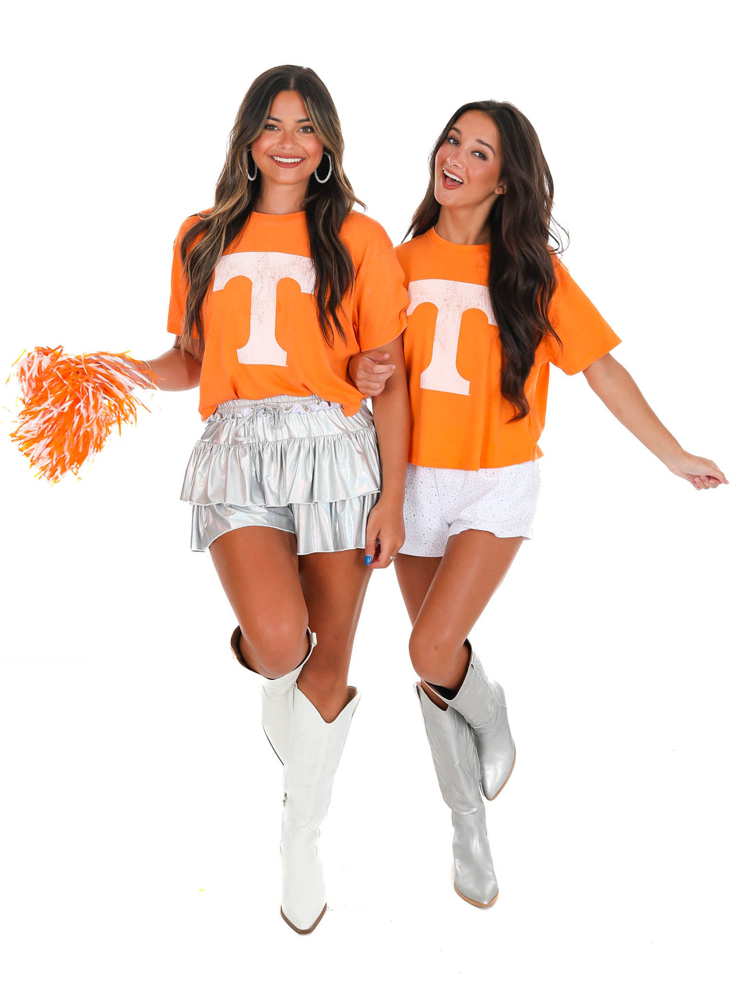 Tennessee Distressed Logo Crop Top