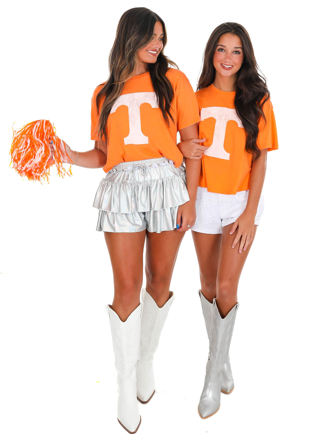 Tennessee Distressed Logo Crop Top