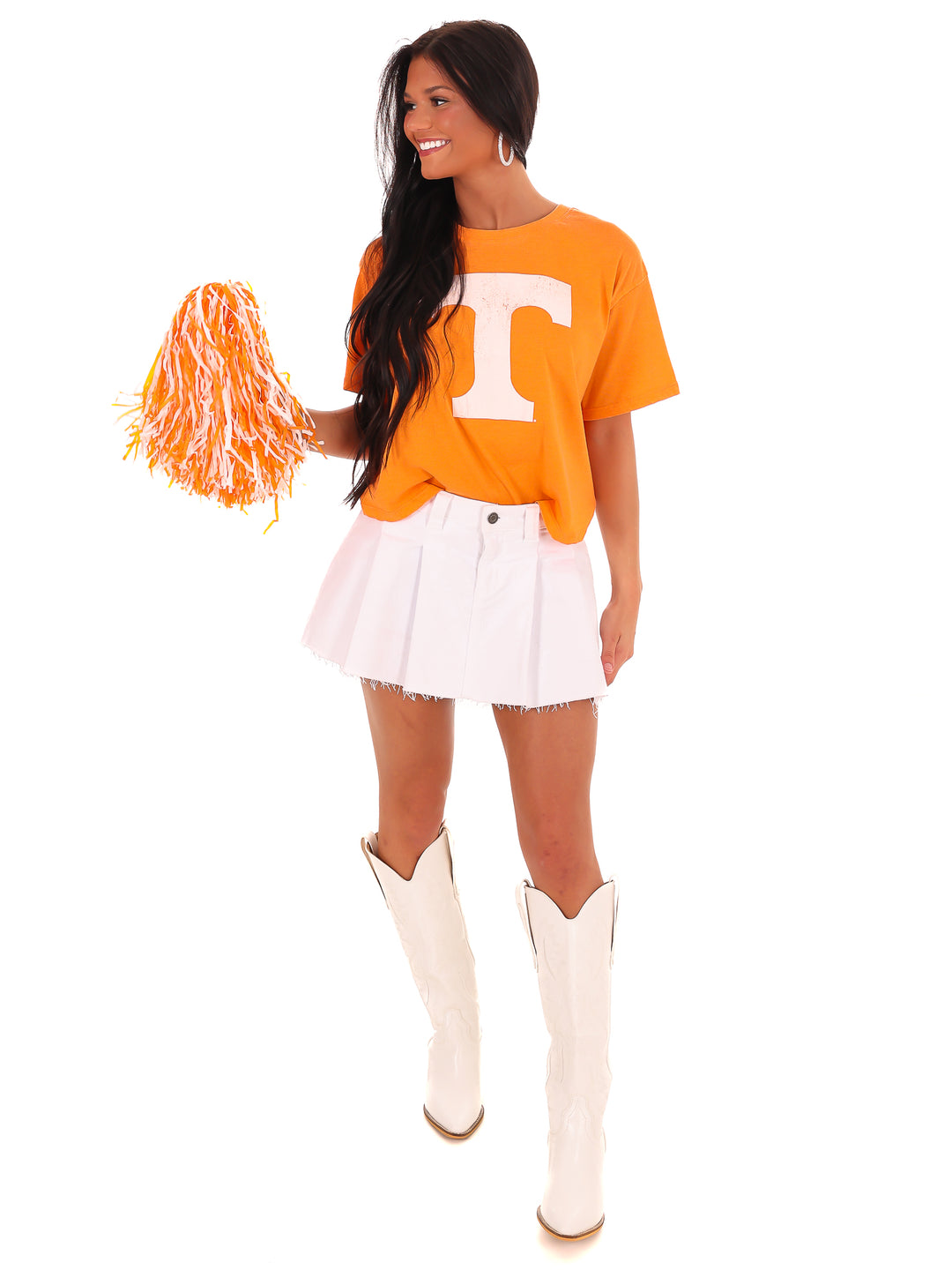 Tennessee Distressed Logo Crop Top