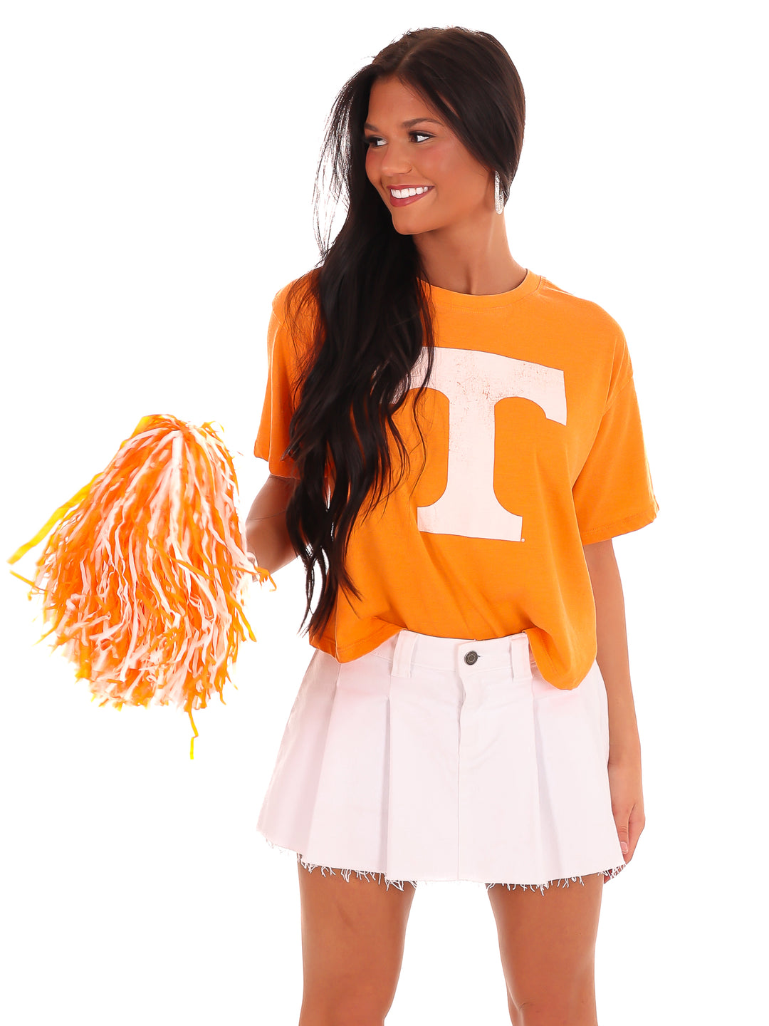 Tennessee Distressed Logo Crop Top