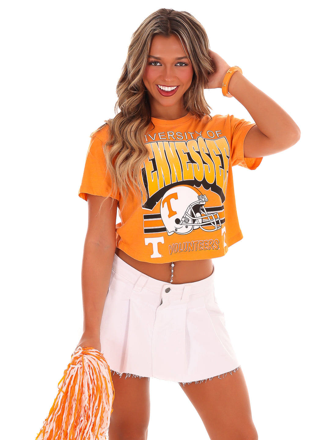 Tennessee Helmet Crop Top