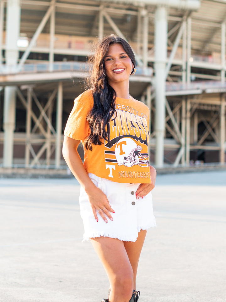 Tennessee Helmet Crop Top