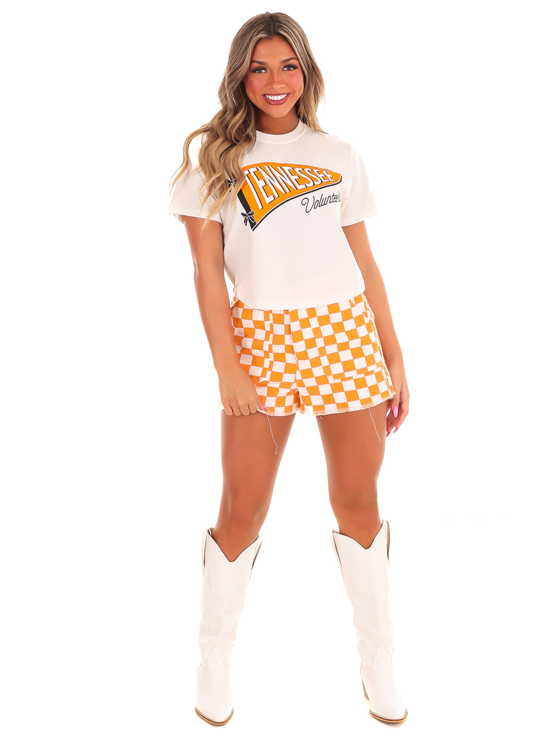 Tennessee Pennant Flag Crop Top