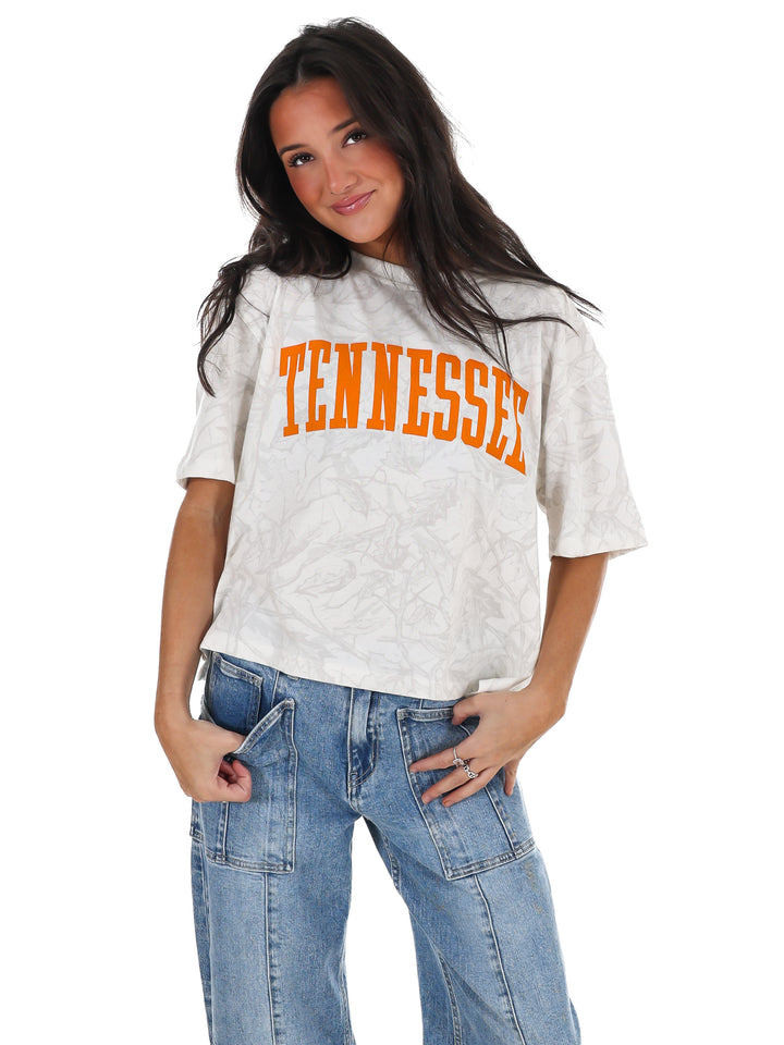 Tennessee Arch Camo Waist Length Top