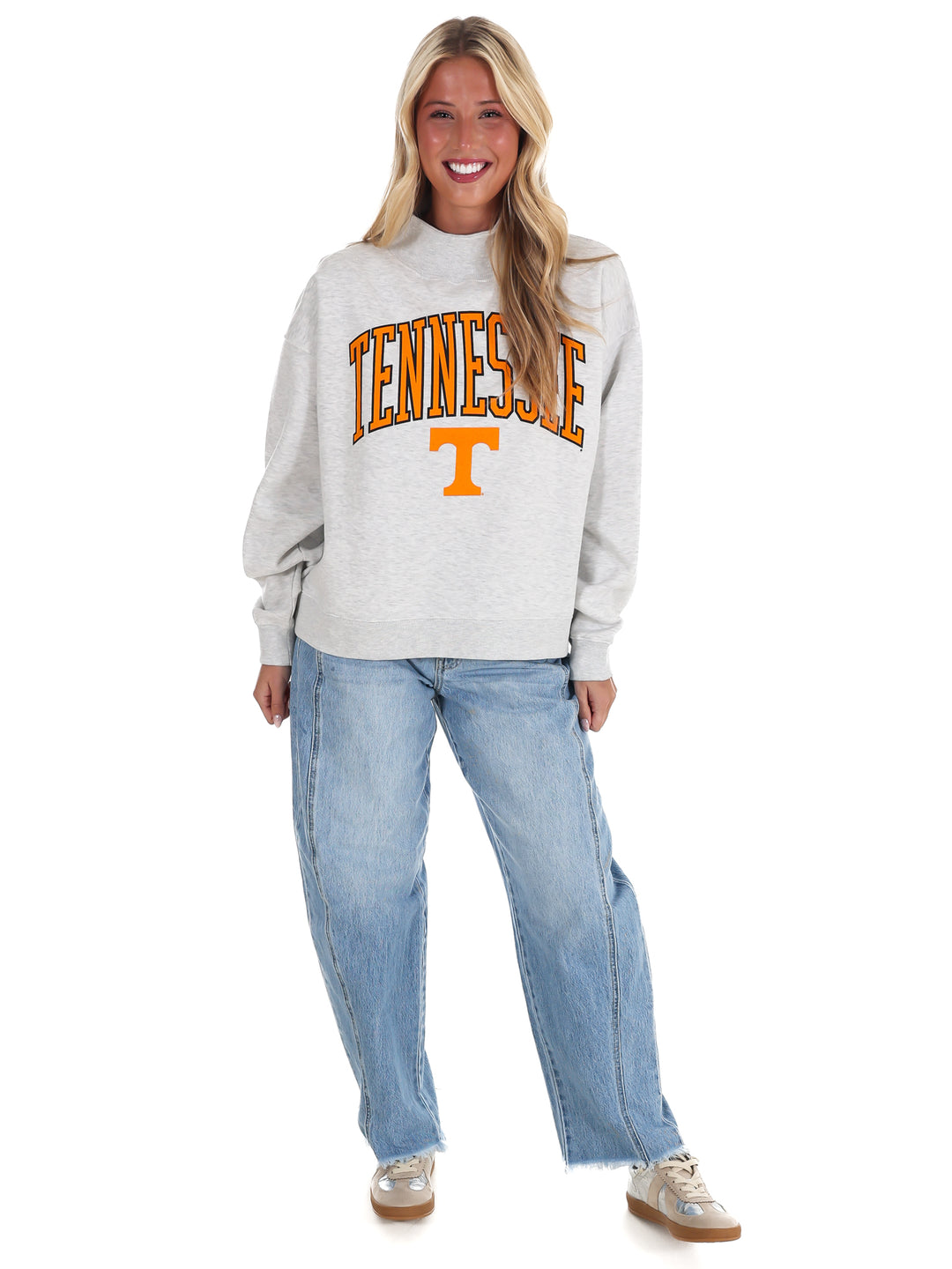Tennessee Power T Mock Neck Sweatshirt