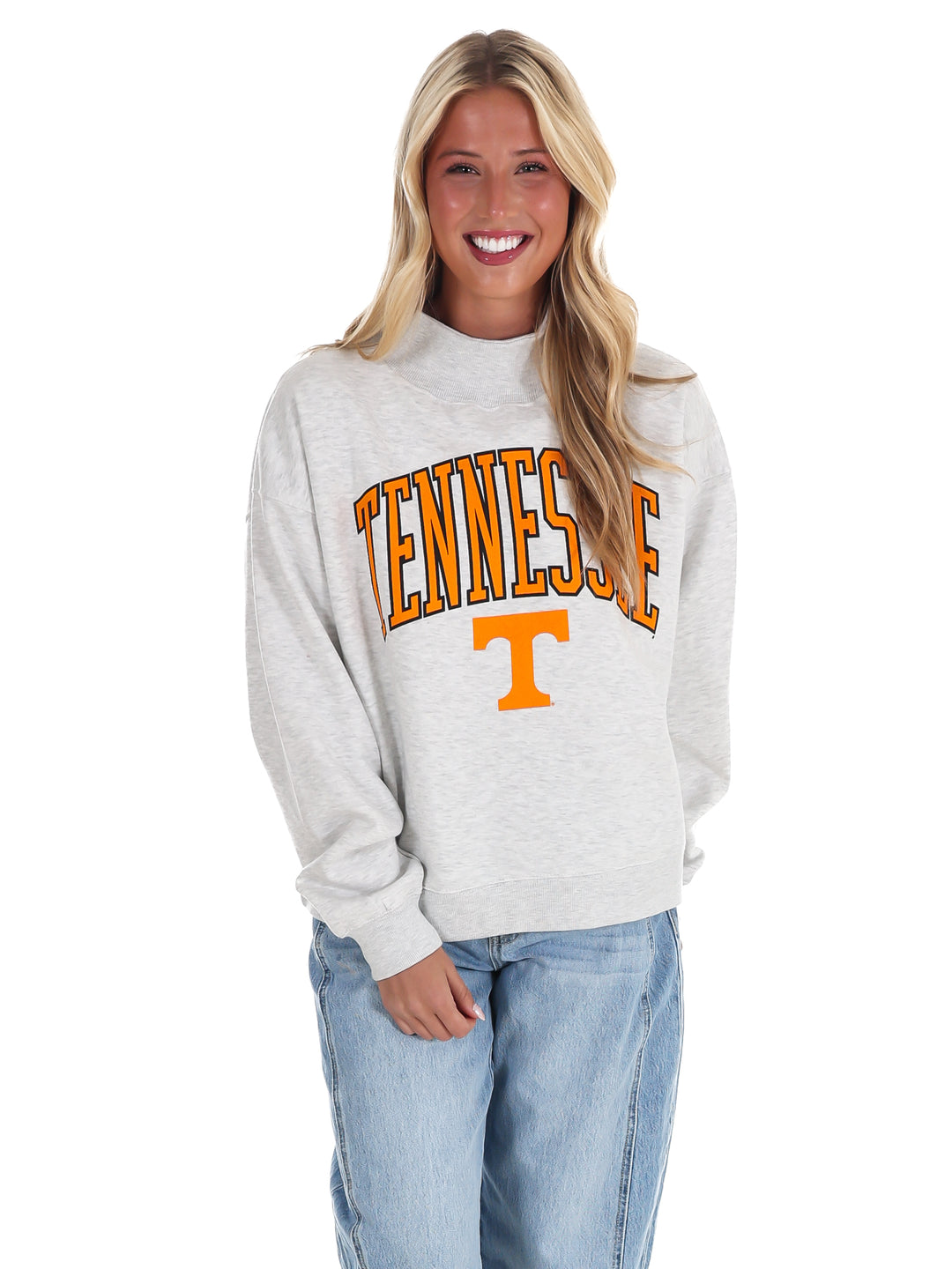 Tennessee Power T Mock Neck Sweatshirt