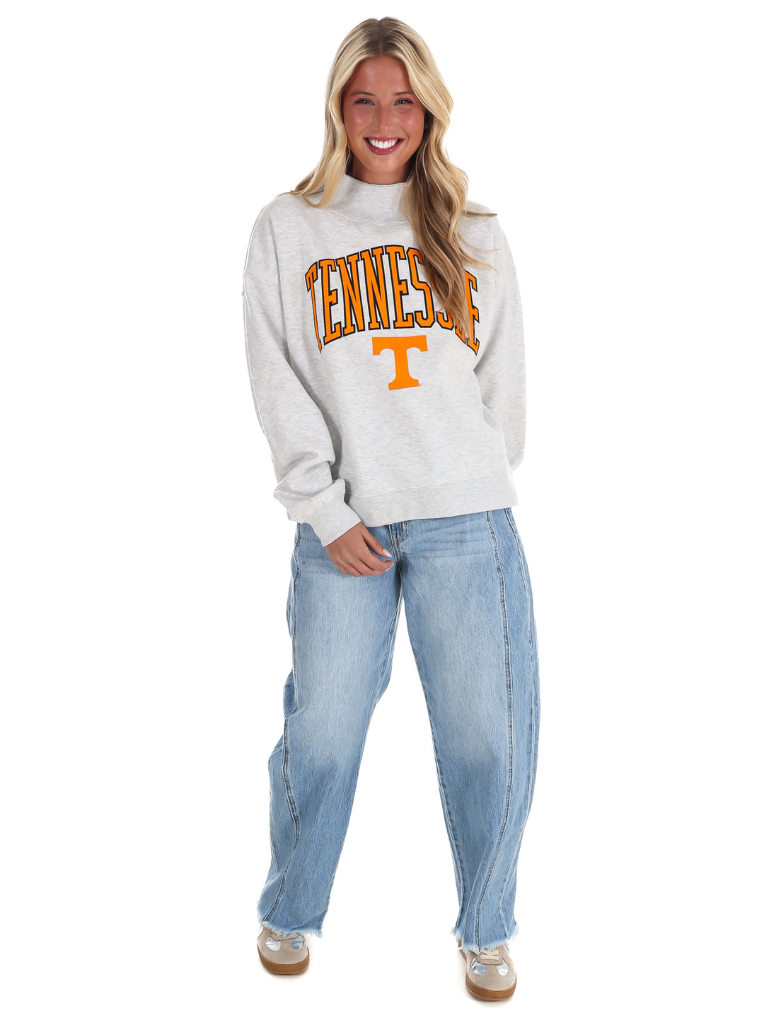 Tennessee Power T Mock Neck Sweatshirt