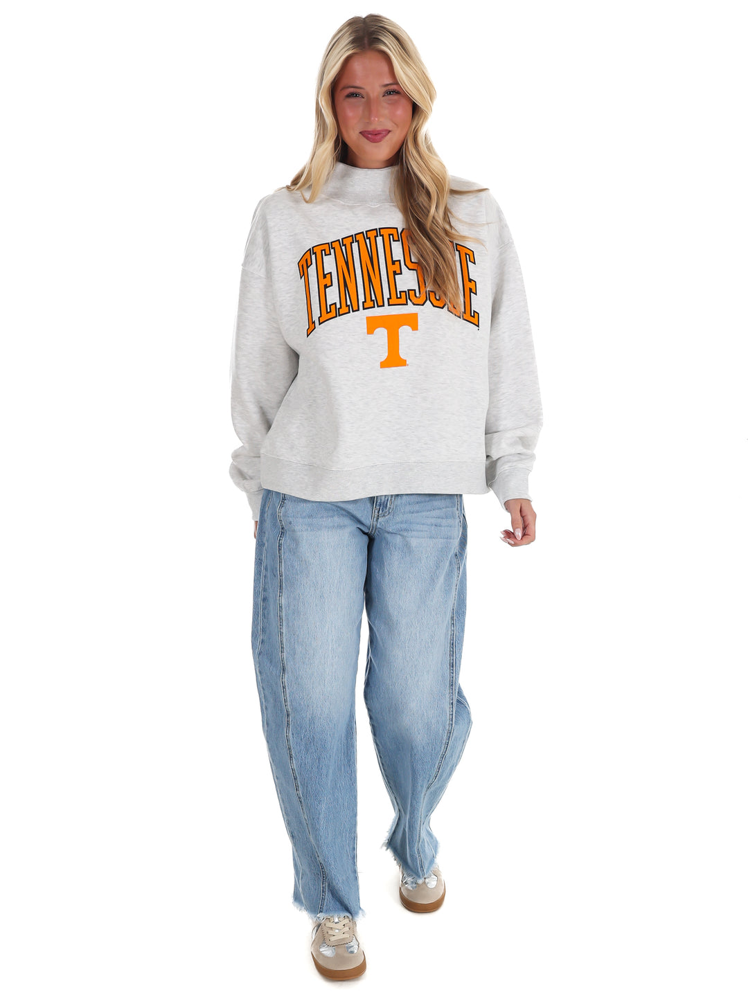 Tennessee Power T Mock Neck Sweatshirt