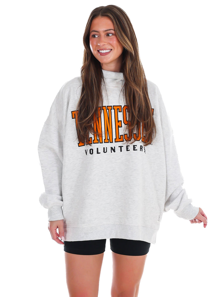 Tennessee Southlawn Echo Oversized Mock Neck Sweatshirt