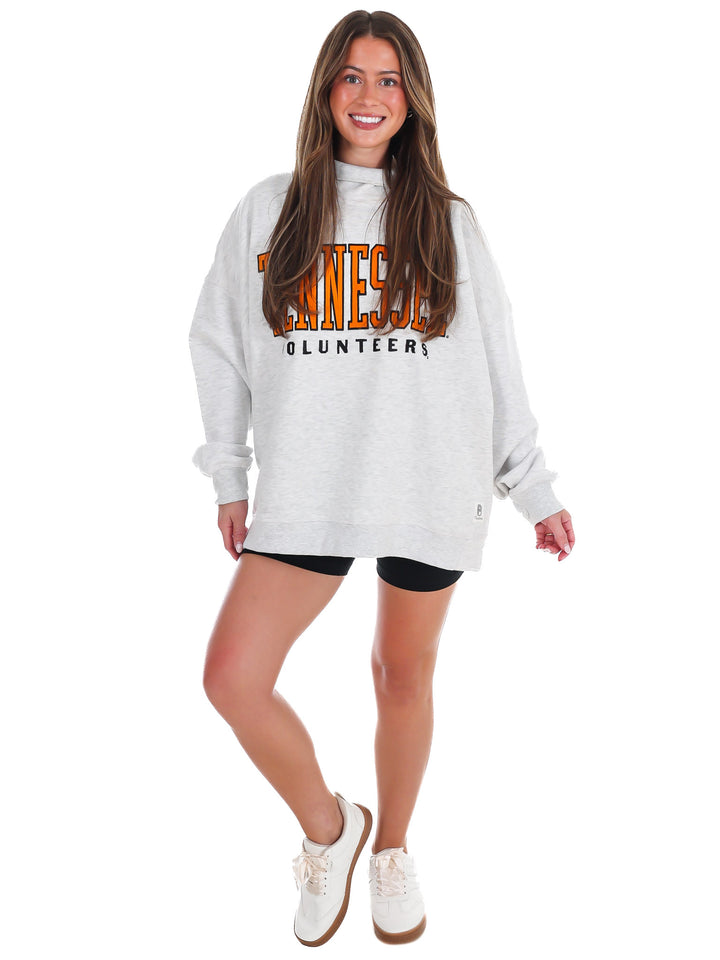 Tennessee Southlawn Echo Oversized Mock Neck Sweatshirt