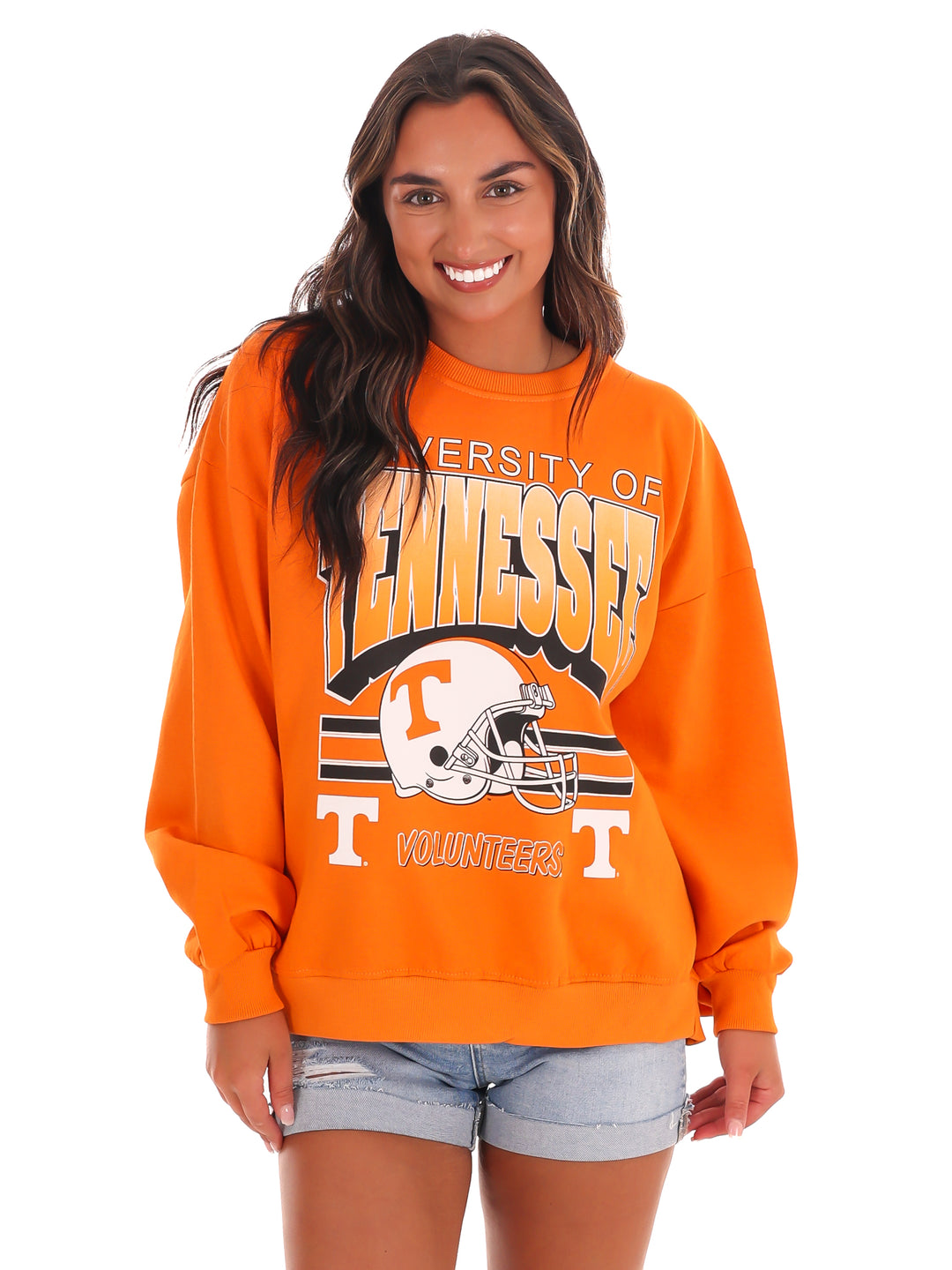 Retro Tennessee Helmet Oversized Sweatshirt