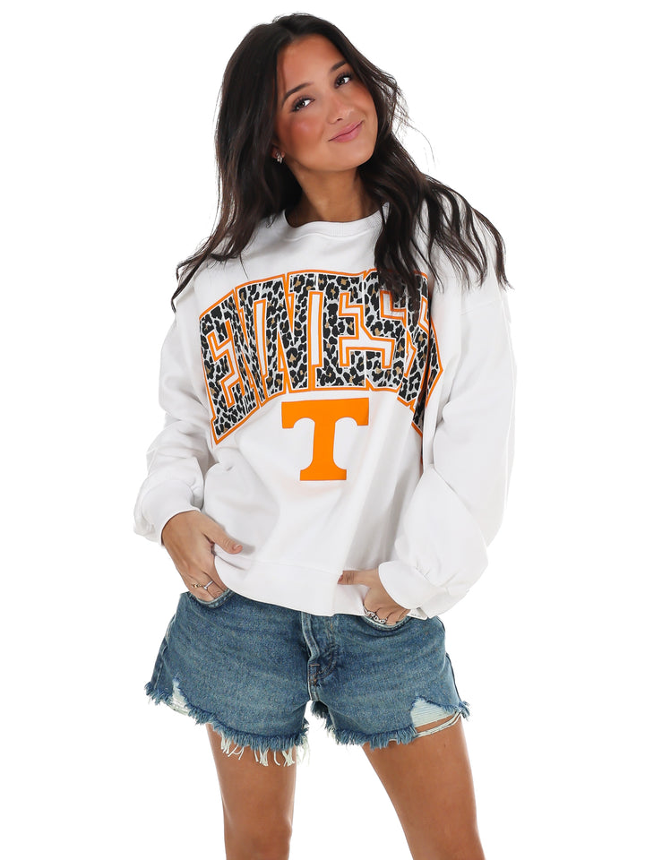 Tennessee Leopard Oversized Pullover