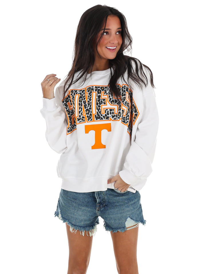 Tennessee Leopard Oversized Pullover